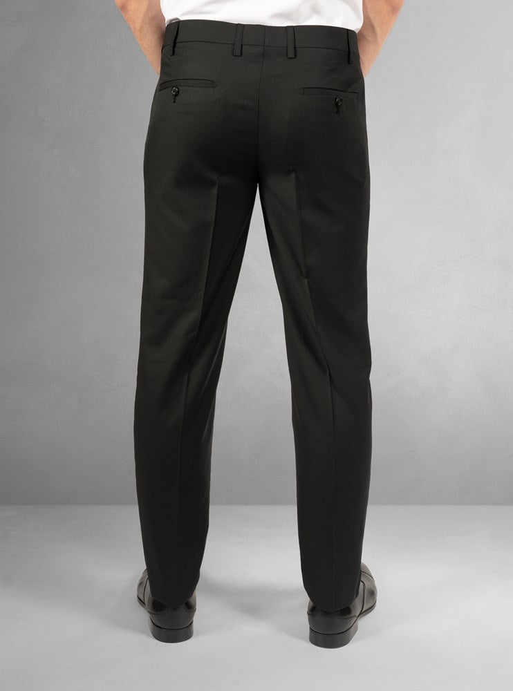 Pantalon Habillé Pour Homme Haggar - Taille 30Wx30L, Noir, Classique, Neuf Avec étiquette - Coupe Régulière En Coton Mixte