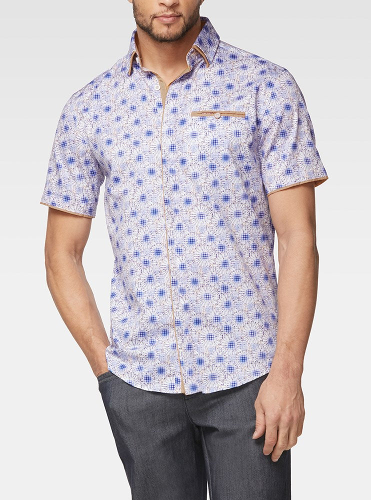 CHEMISE DÉCONTRACTÉE À MANCHES COURTES POUR HOMMES