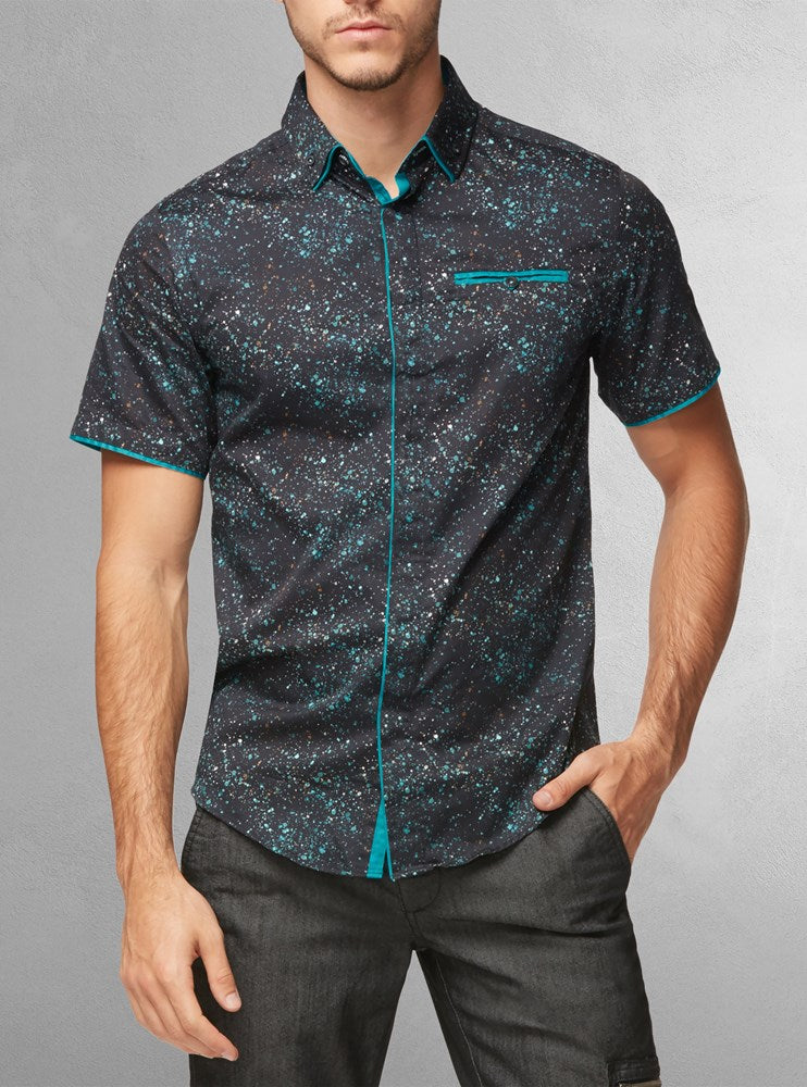 Men&#39;s casual short sleeve shirt