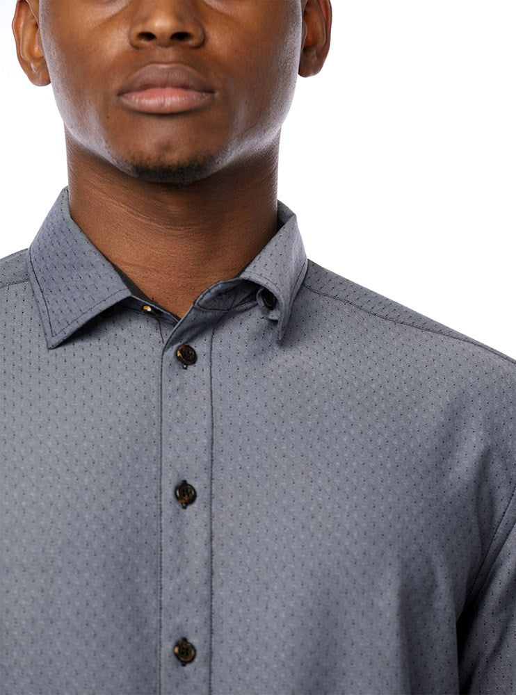 Men's casual short sleeve stretch shirt