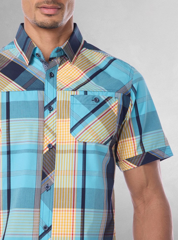 Chemise décontractée à manches courtes pour hommes