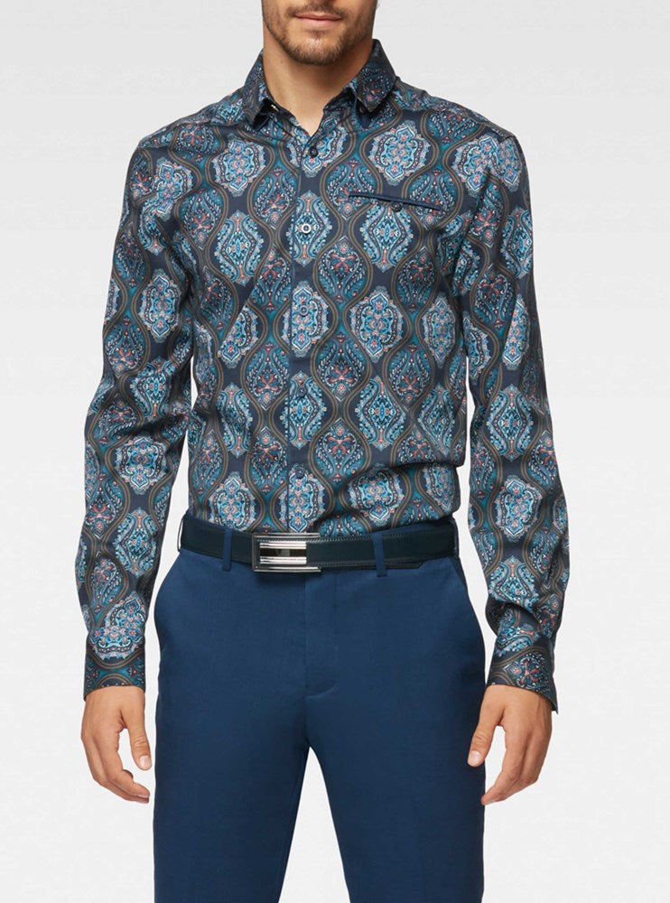 CHEMISE DÉCONTRACTÉE À MANCHES LONGUES POUR HOMMES