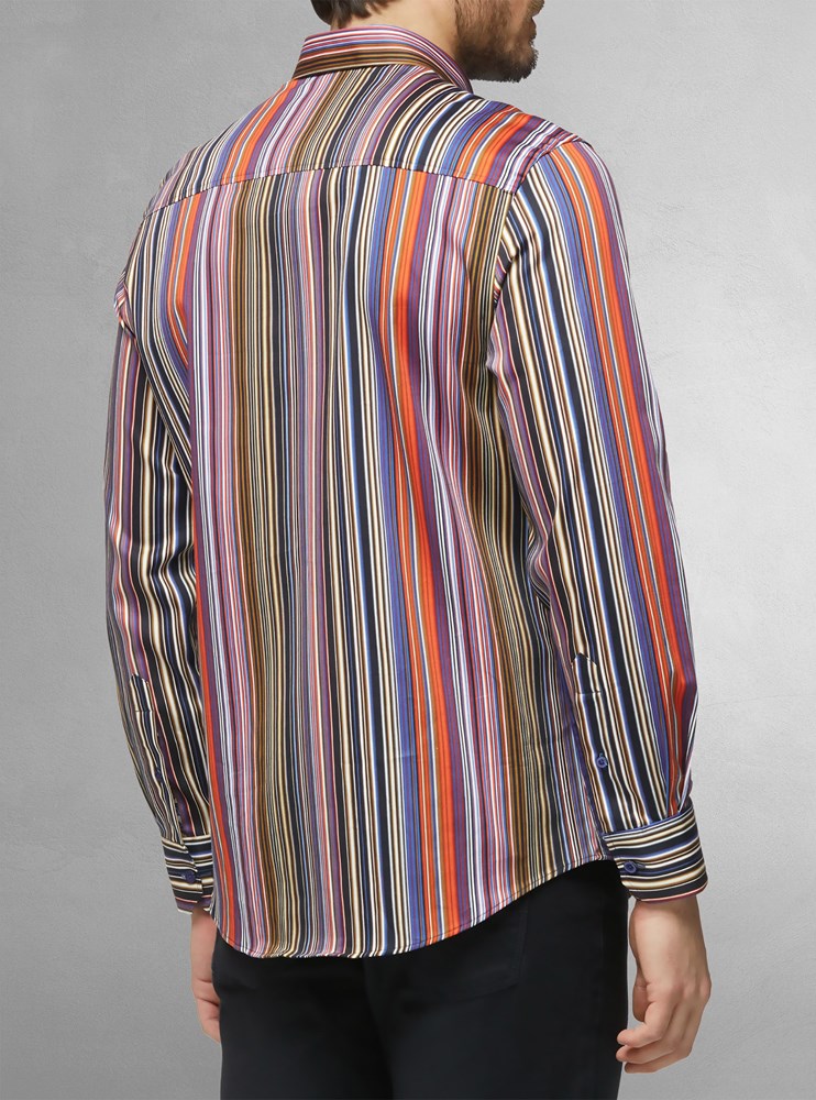 Men&#39;s casual long sleeve stretch shirt
