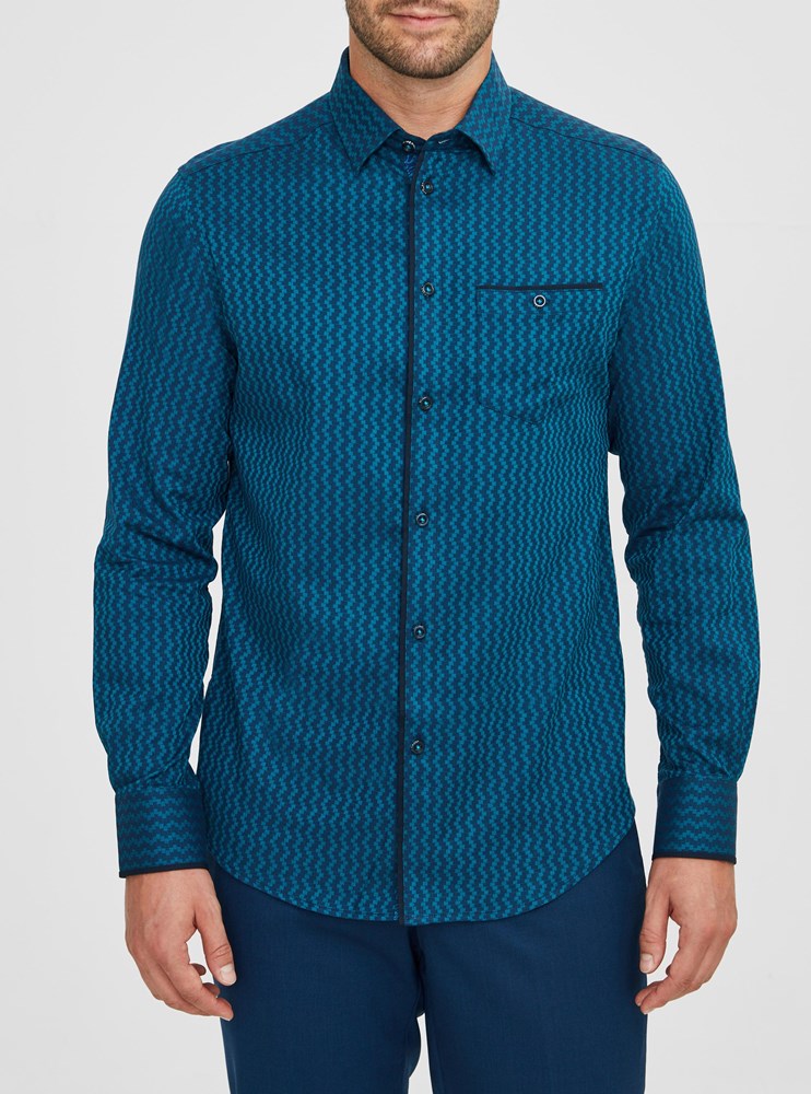 CHEMISE DÉCONTRACTÉE À MANCHES LONGUES POUR HOMMES