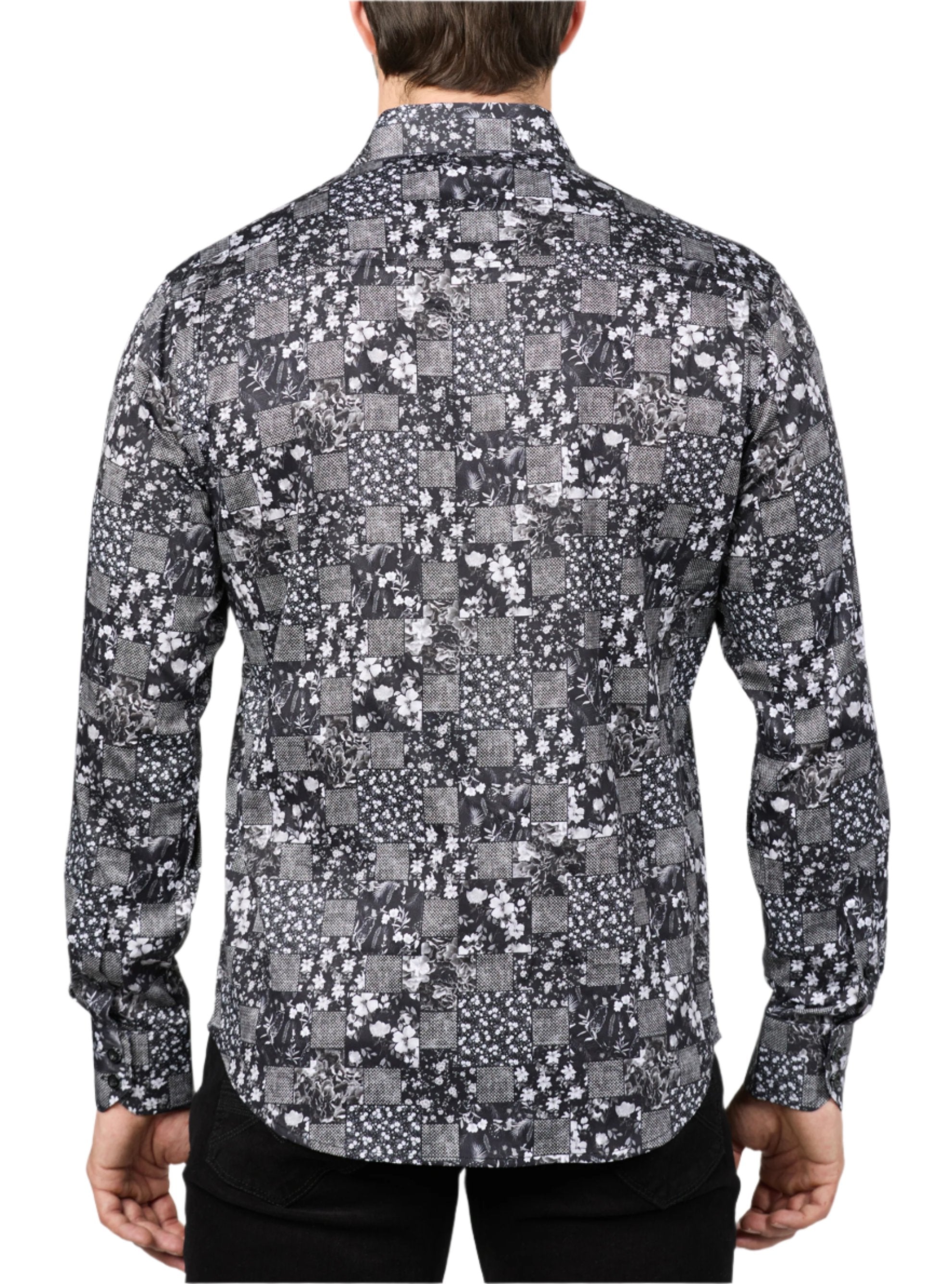 Men's casual long sleeve stretch shirt