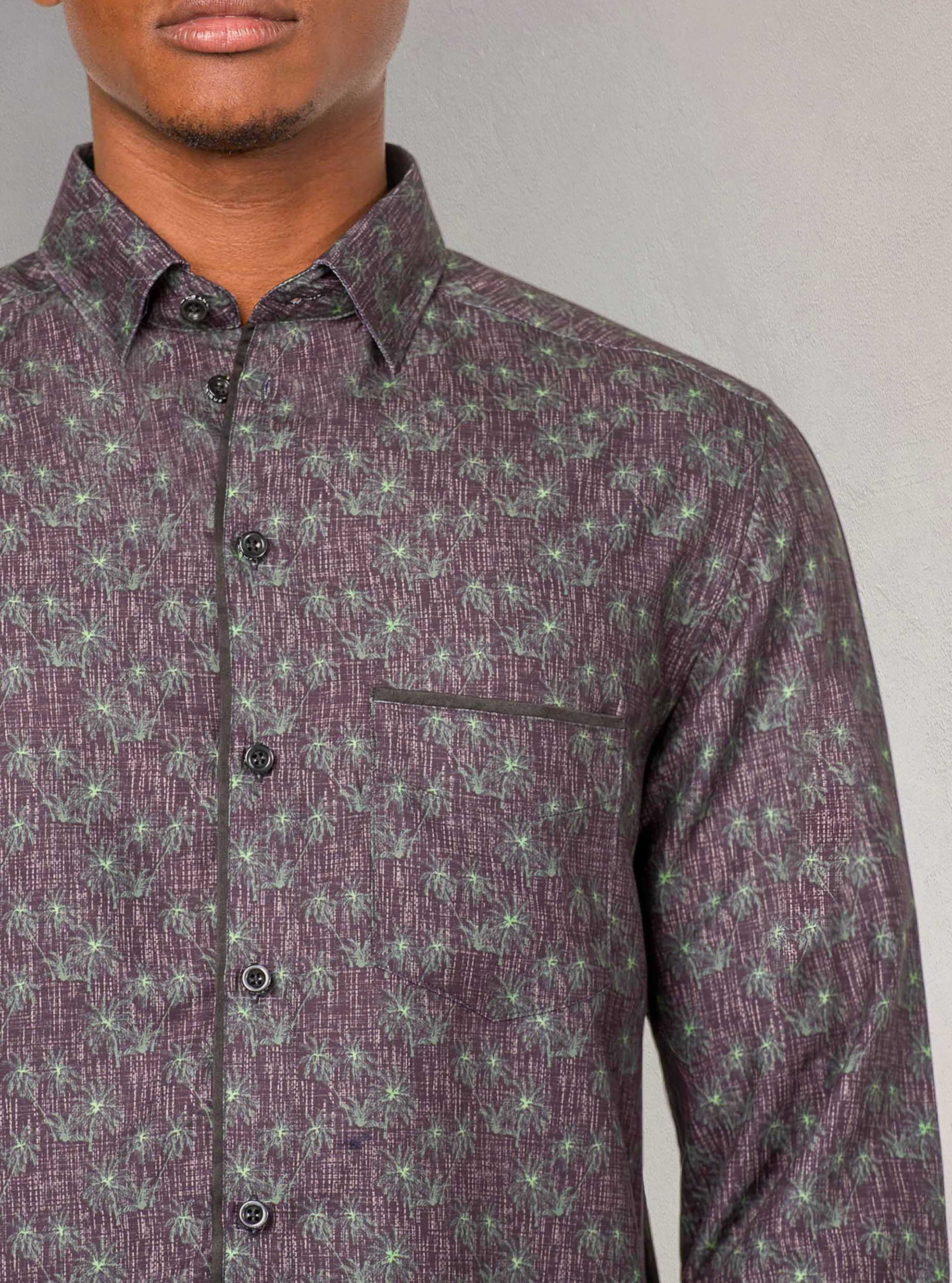 Men&#39;s casual long sleeve shirt