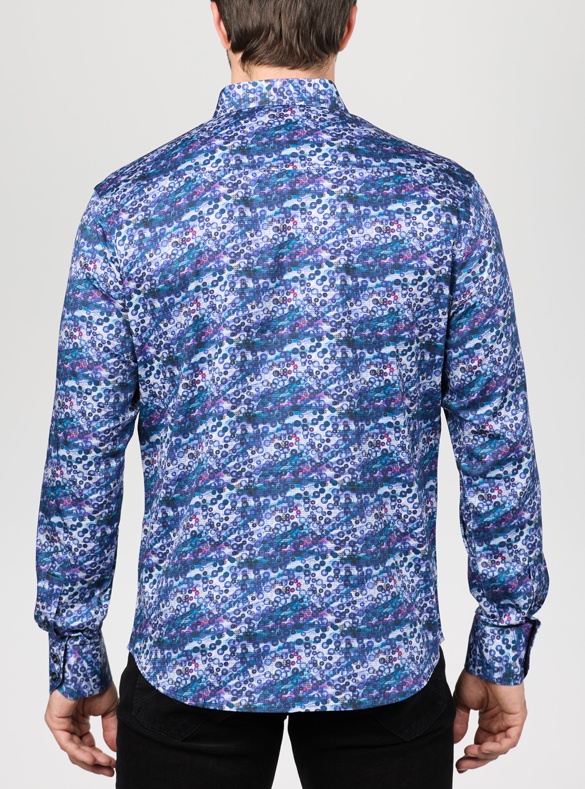 Men's casual long sleeve stretch shirt