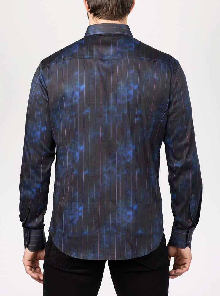 Men's casual long sleeve stretch shirt