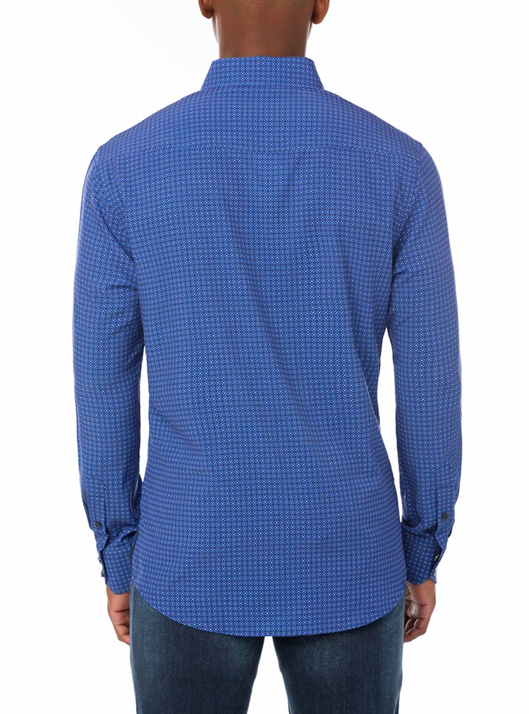 Men's casual long sleeve stretch shirt