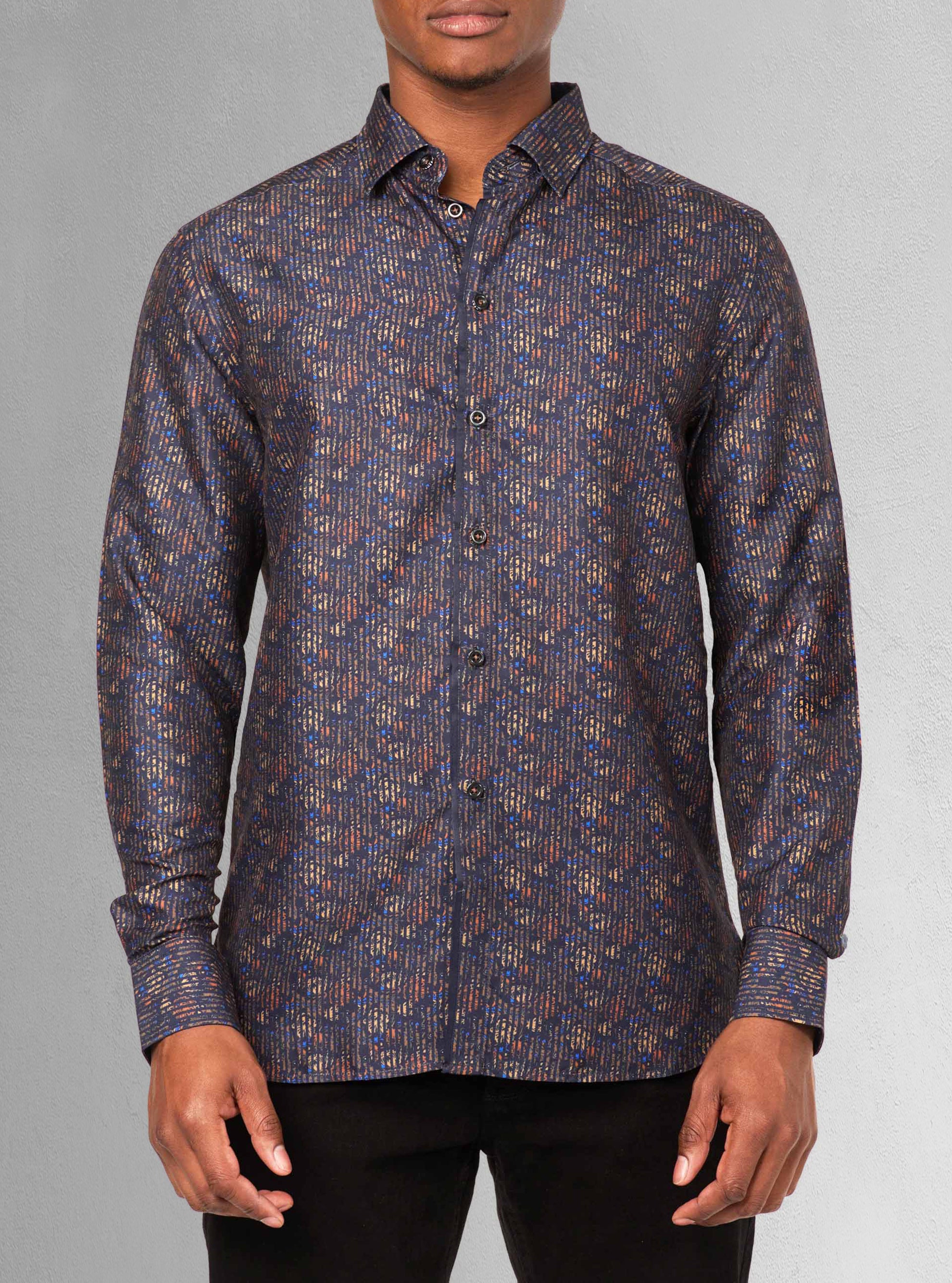 Chemise décontractée à manches longues pour hommes