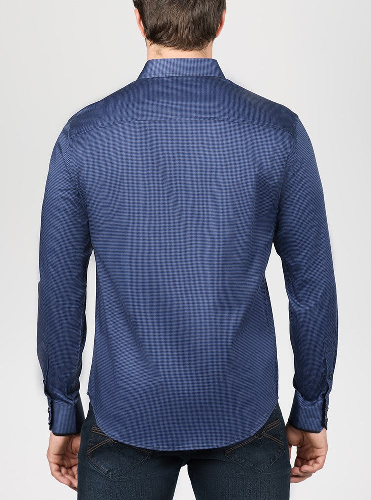 Men's casual long sleeve stretch shirt