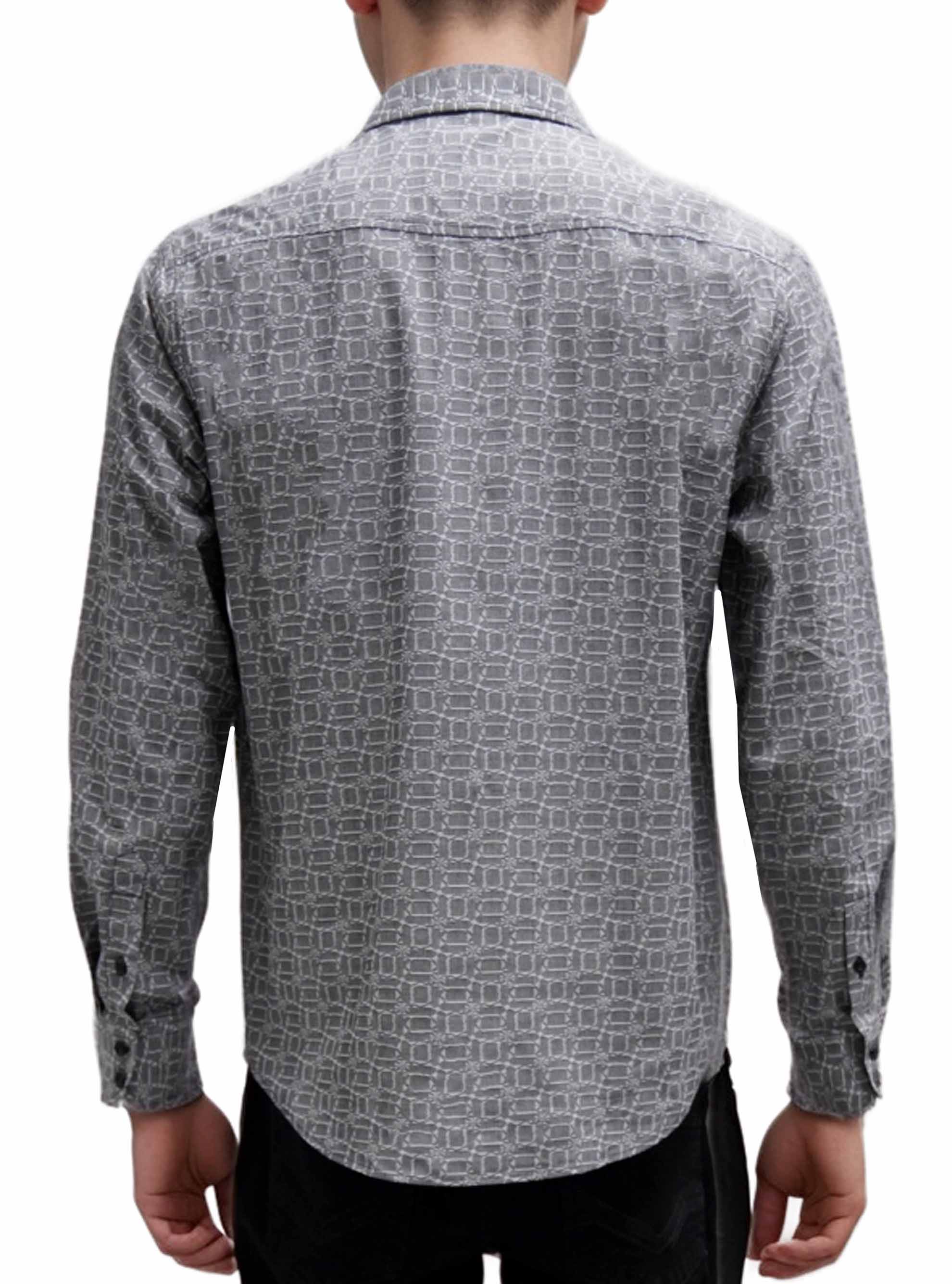 Men's casual long sleeve stretch shirt