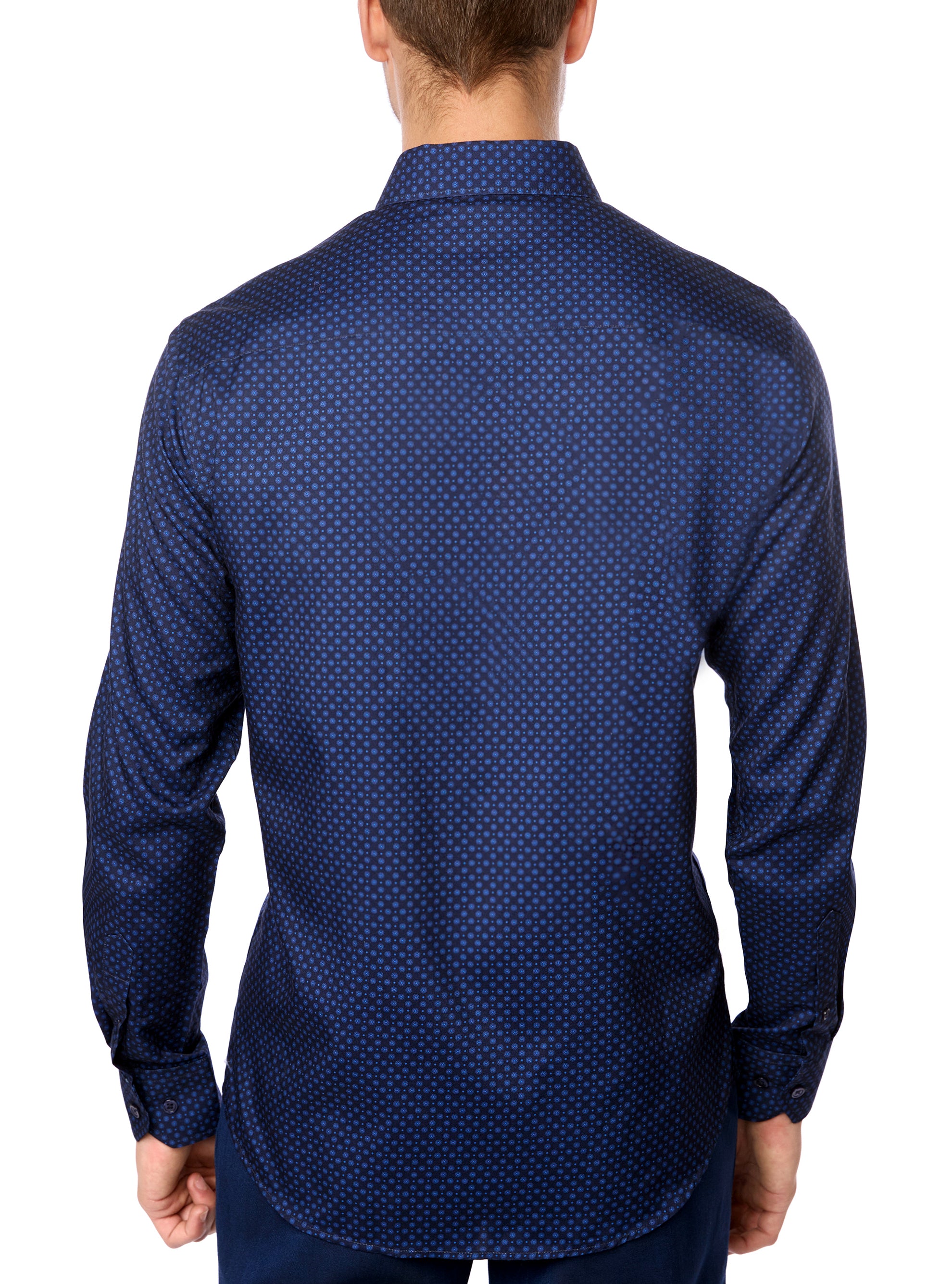 Men's casual long sleeve graduation shirt