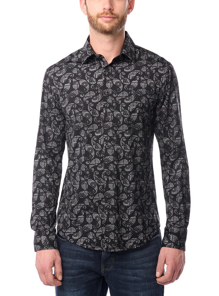 CHEMISE DÉCONTRACTÉE À MANCHES LONGUES POUR HOMMES