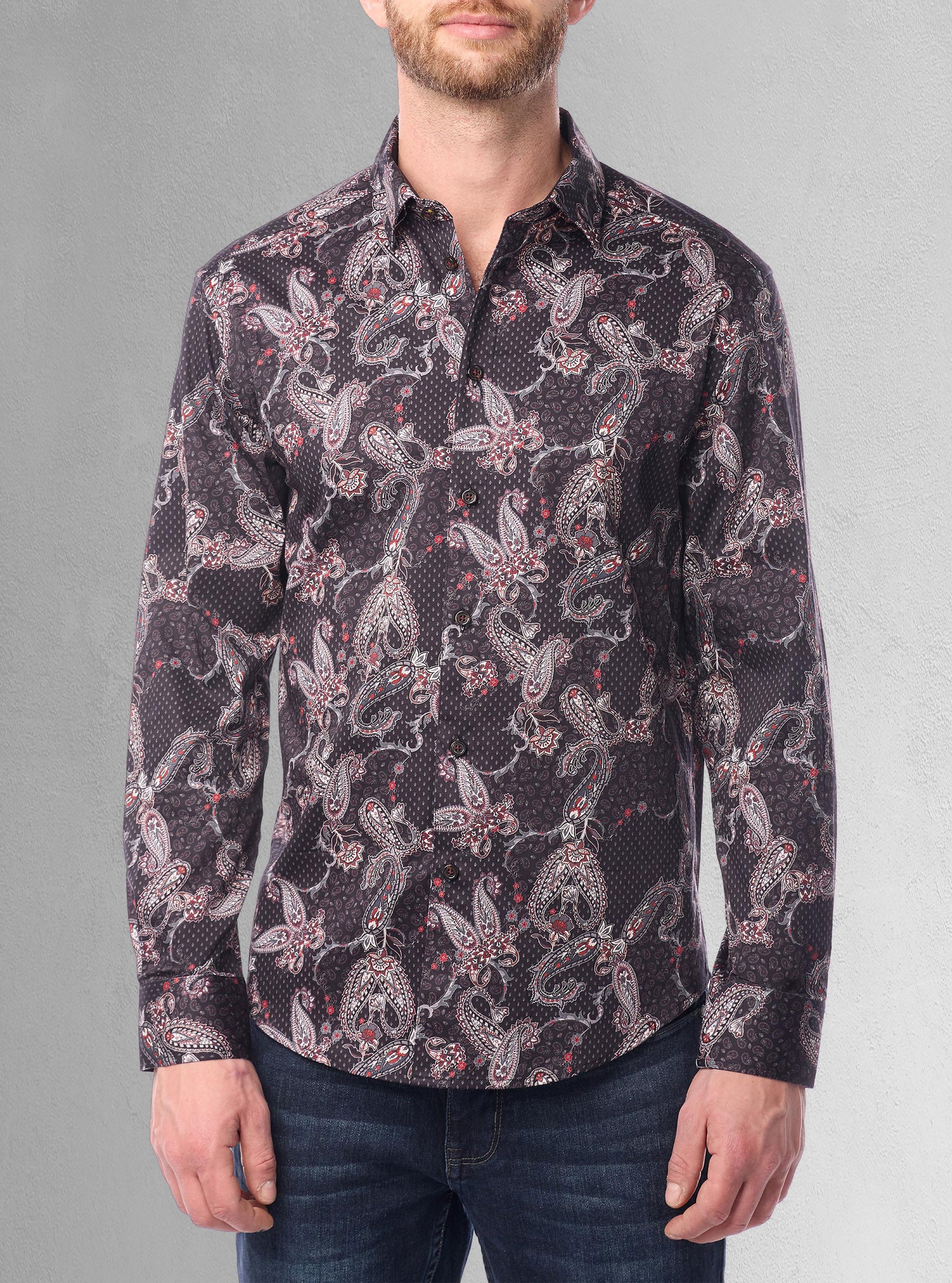 Men&#39;s casual long sleeve shirt