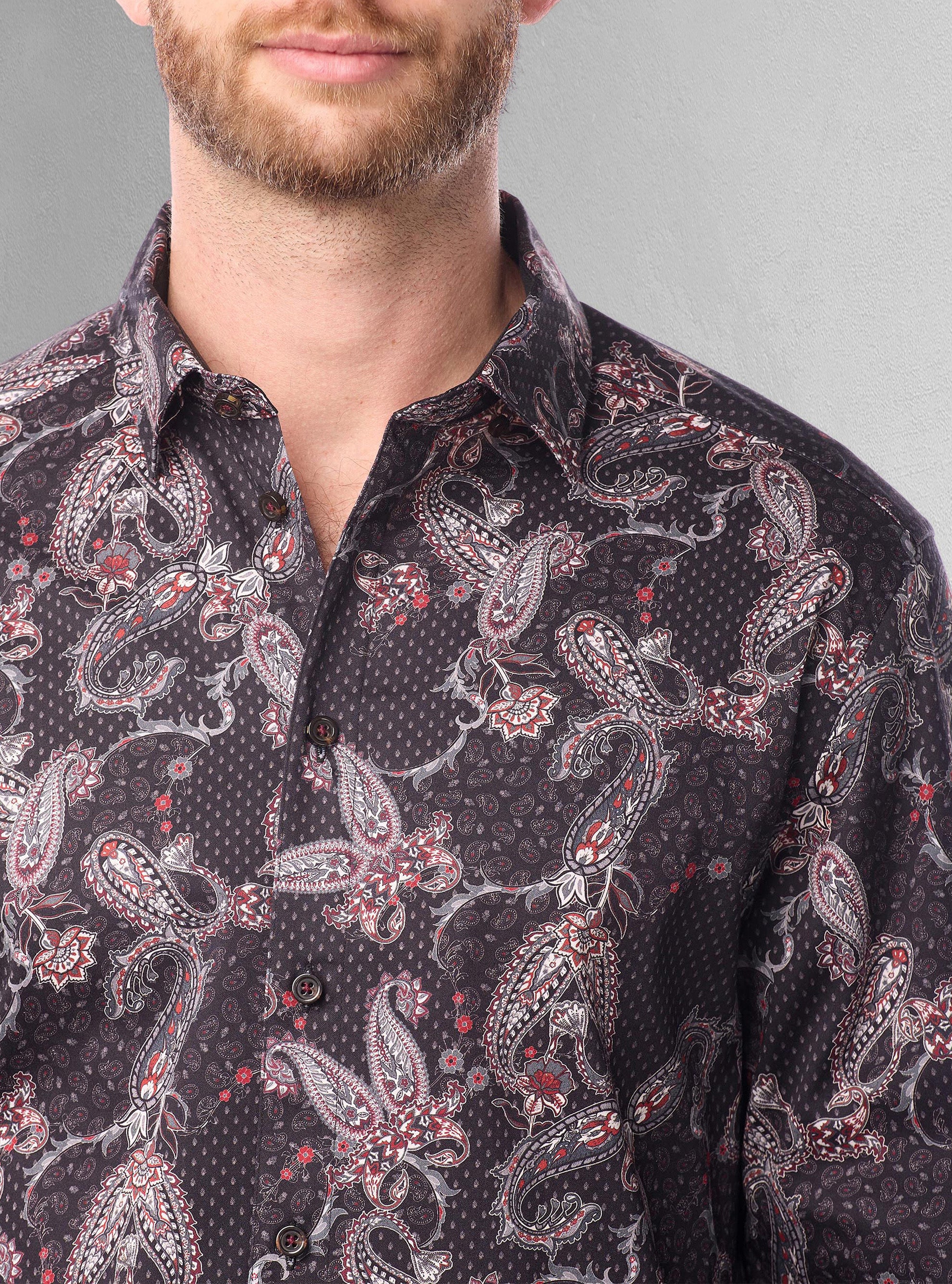 Men&#39;s casual long sleeve shirt