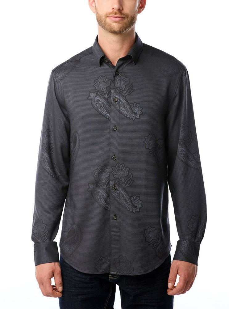 MEN'S CASUAL LONG SLEEVE STRETCH SHIRT