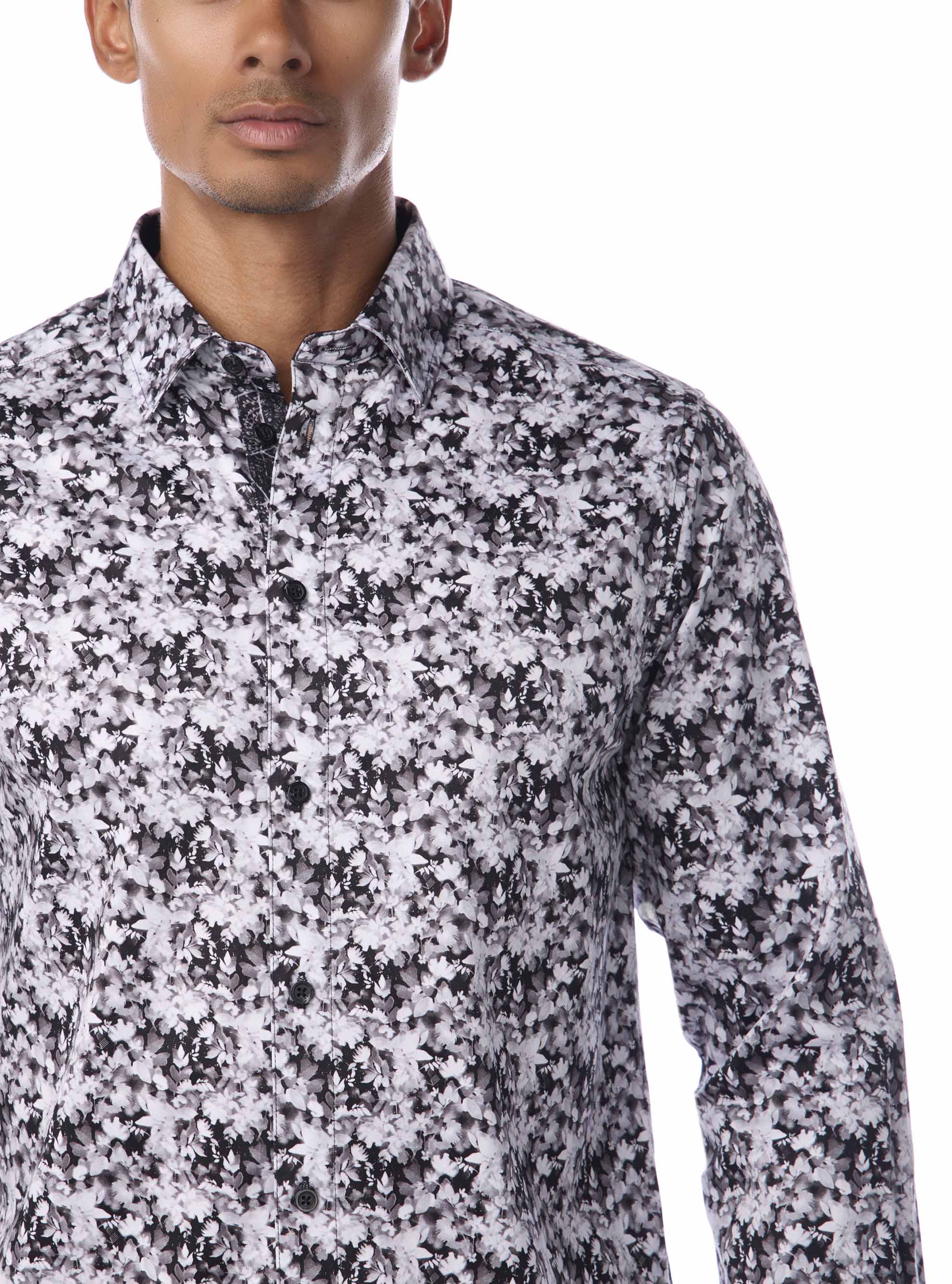 Men's casual long sleeve stretch shirt