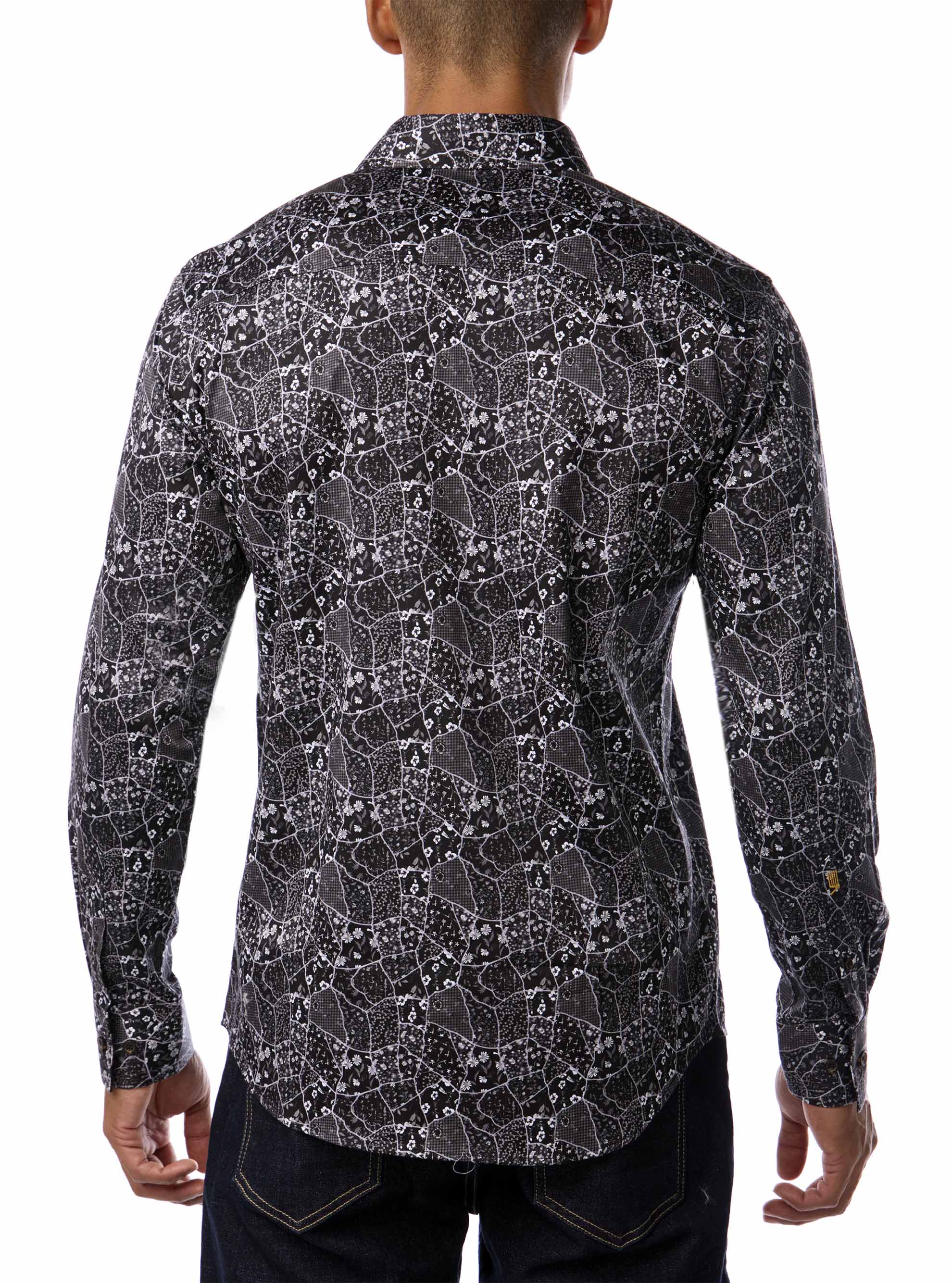 Men's casual long sleeve stretch shirt