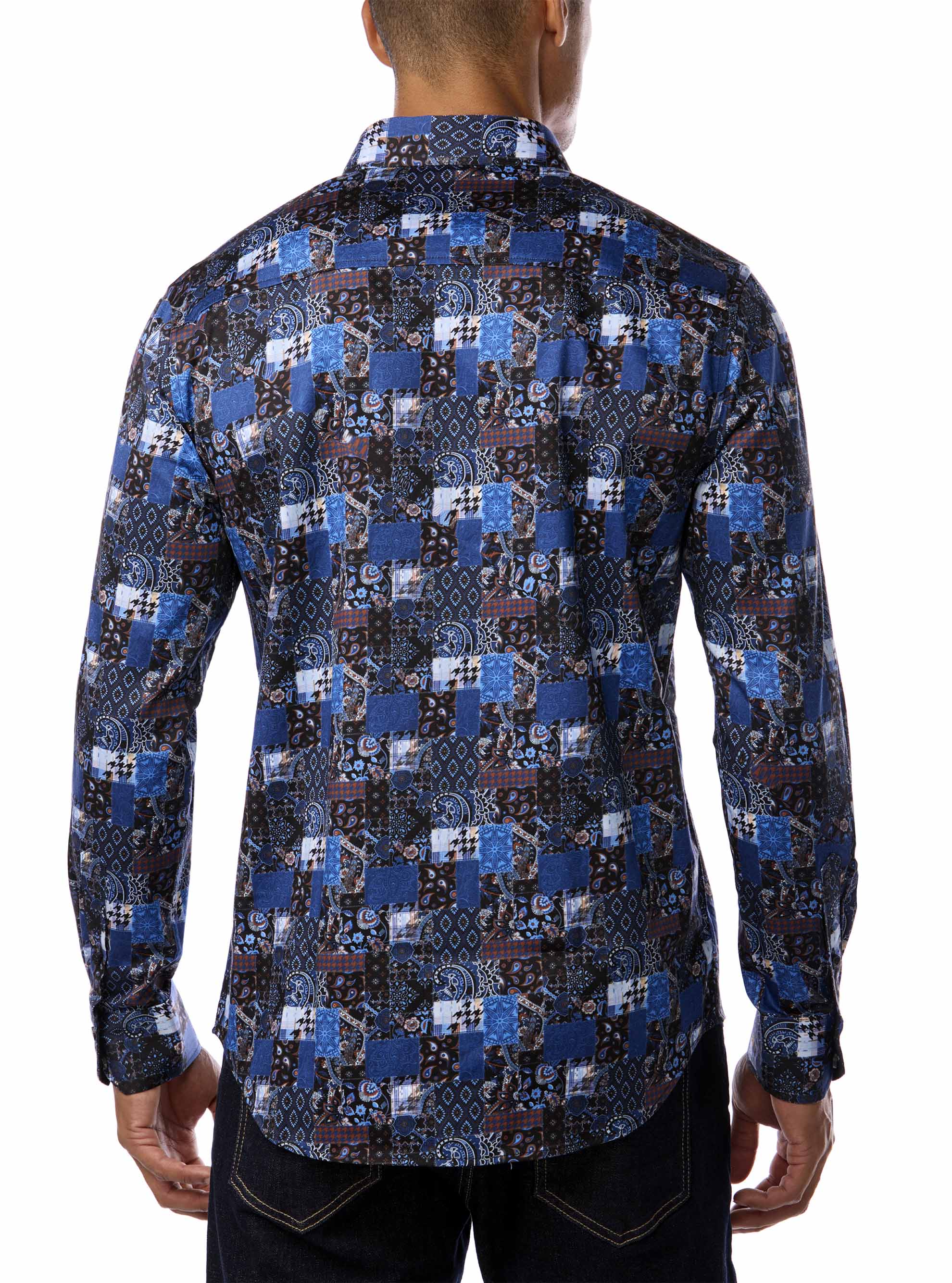 Men's casual long sleeve stretch shirt