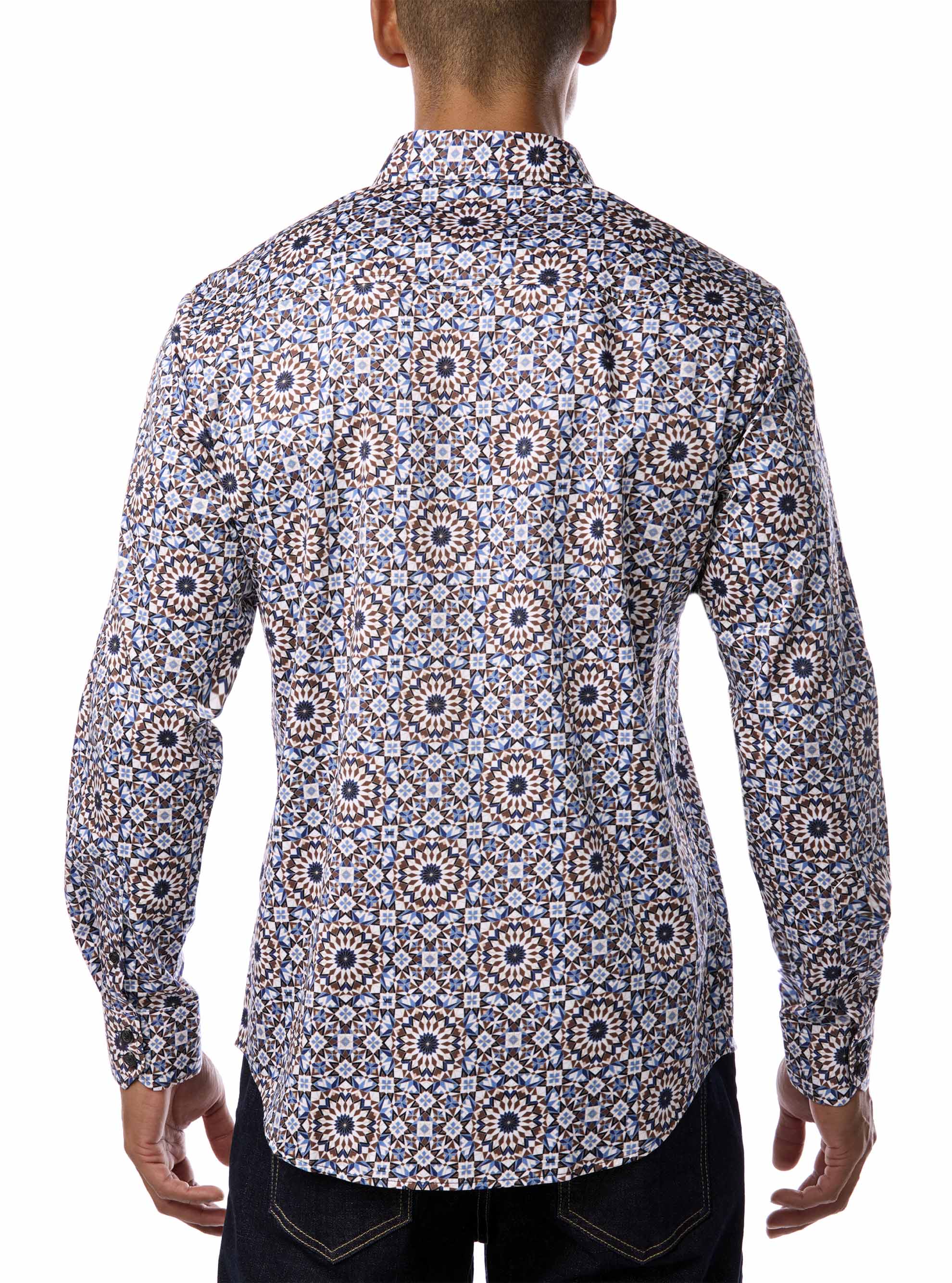 Men's casual long sleeve stretch shirt