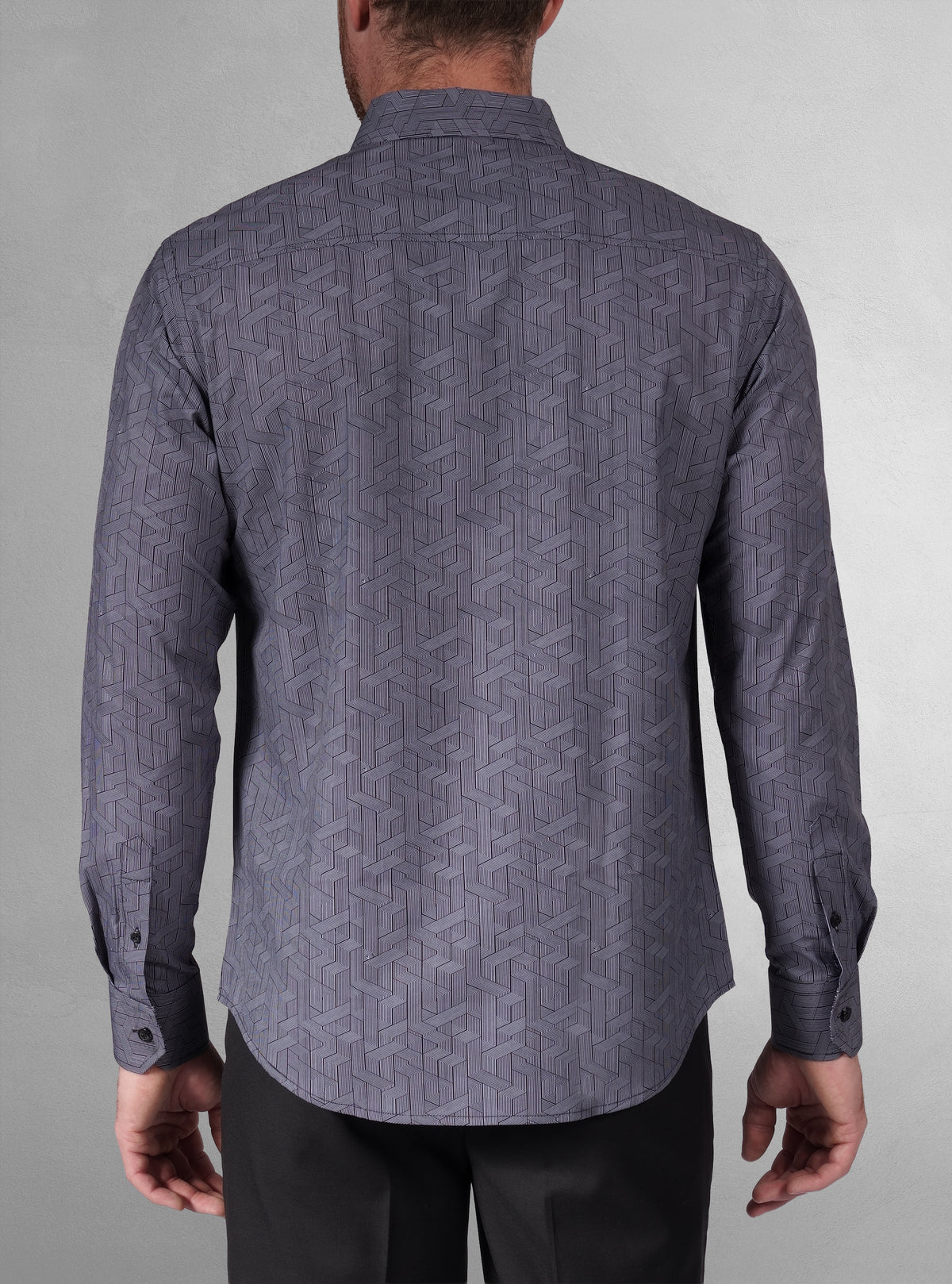 Men's casual long sleeve stretch shirt