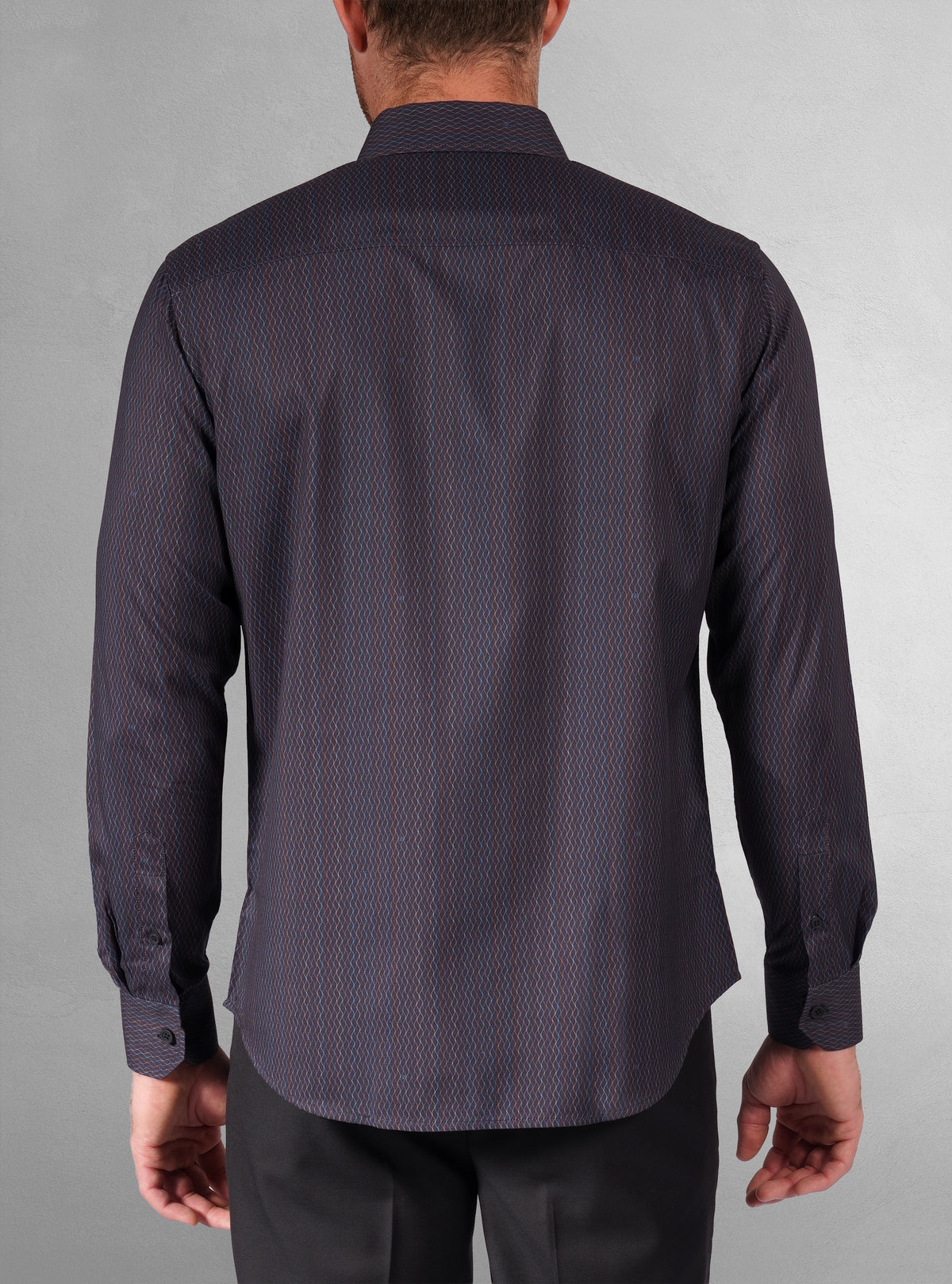 Men's casual long sleeve stretch shirt