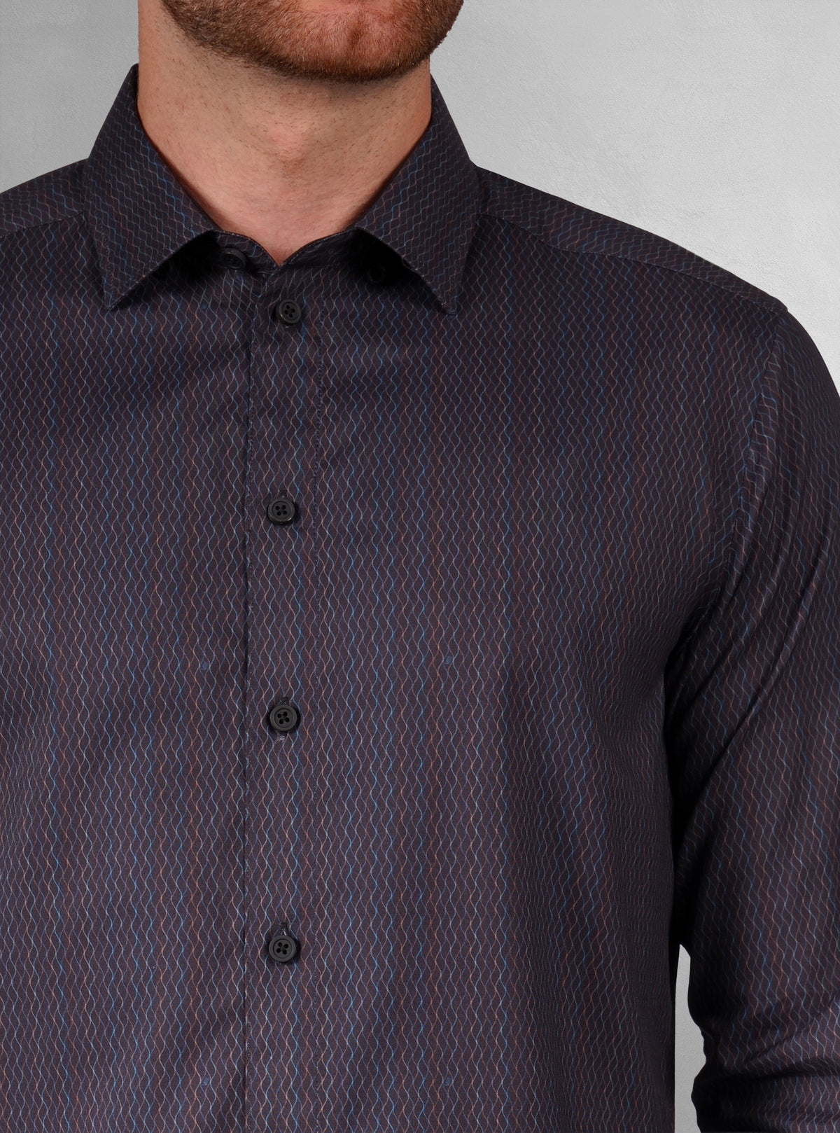 Men's casual long sleeve stretch shirt