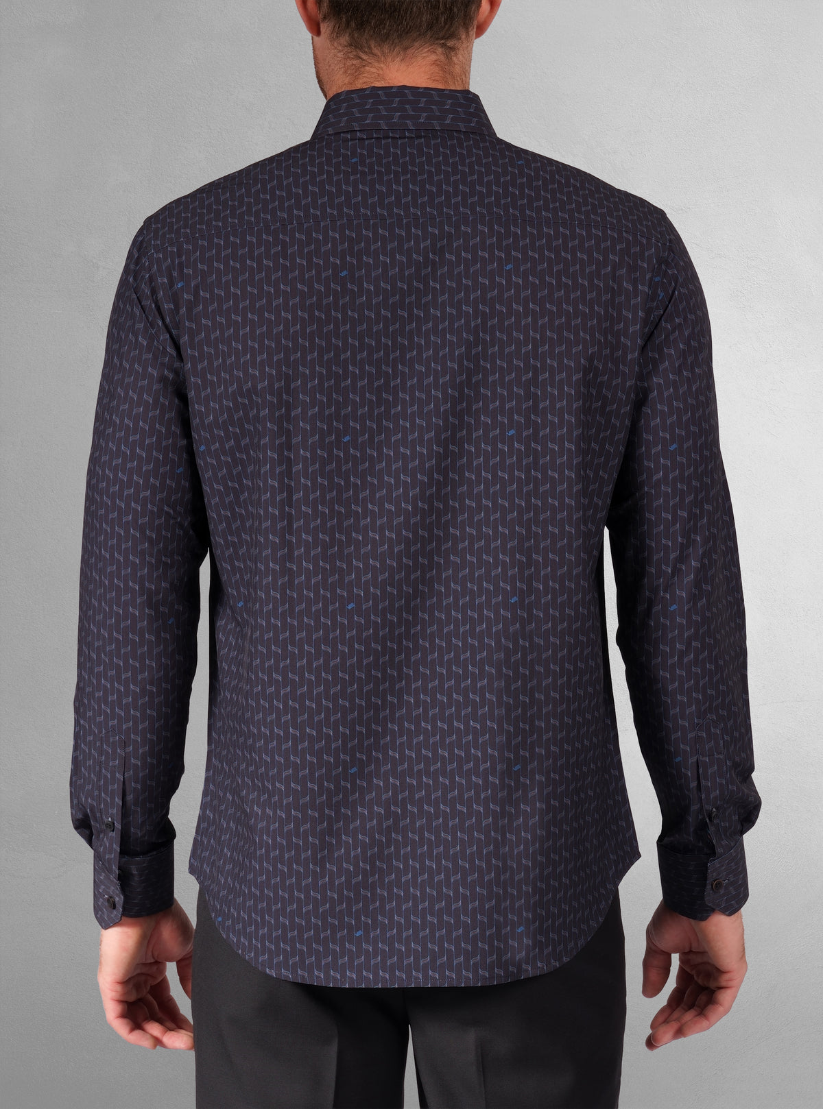 Men's casual long sleeve stretch shirt