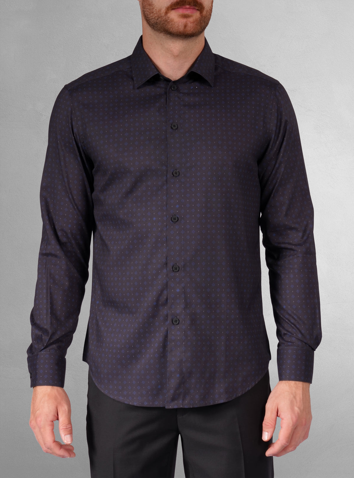 Men's casual long sleeve stretch shirt
