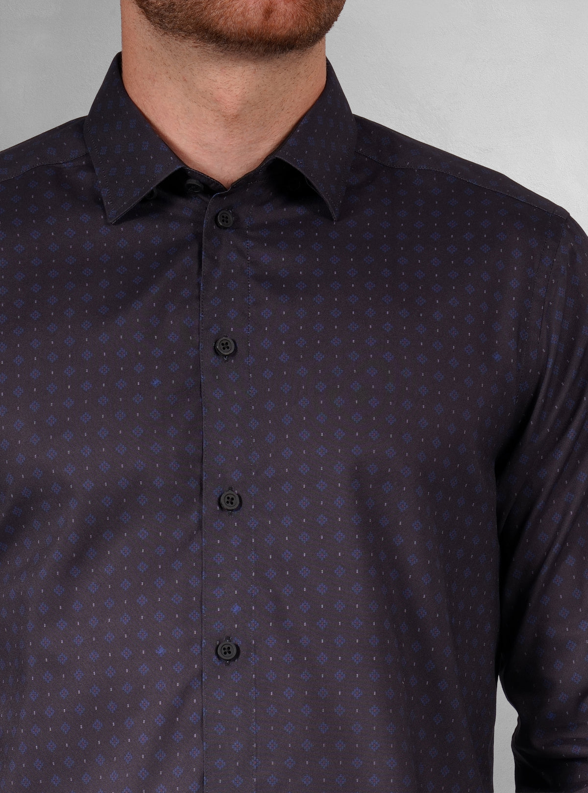 Men's casual long sleeve stretch shirt