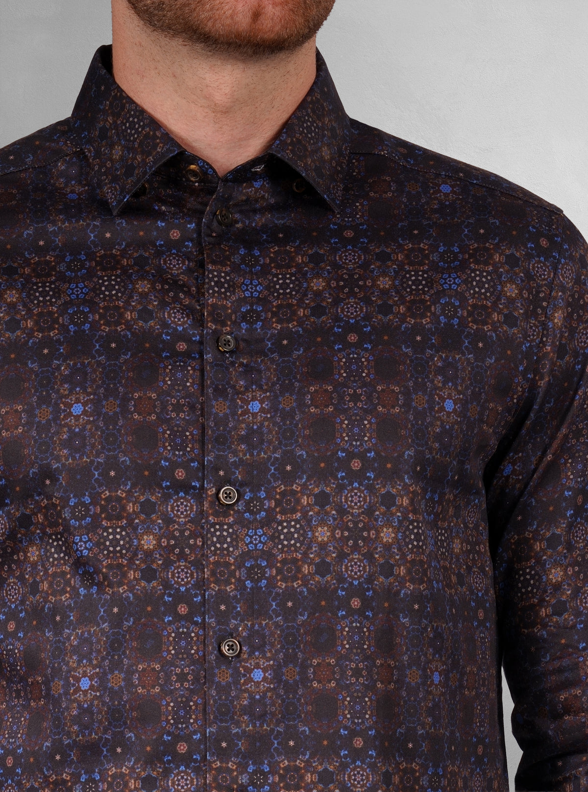Men's casual long sleeve stretch shirt