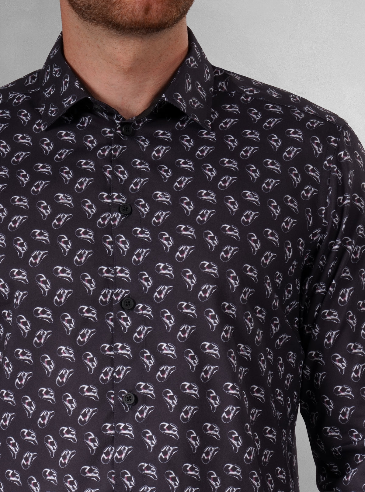 Men's casual long sleeve stretch shirt