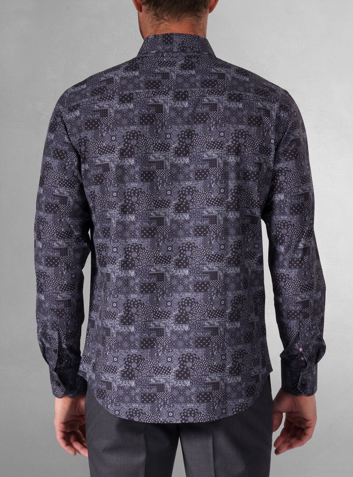 Men's casual long sleeve stretch shirt