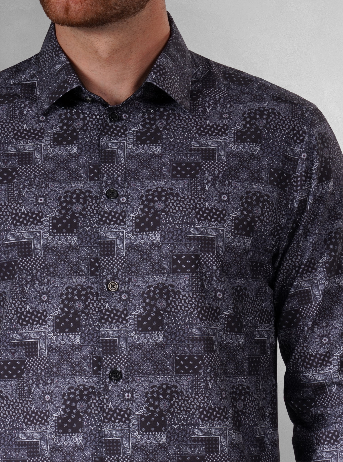Men's casual long sleeve stretch shirt
