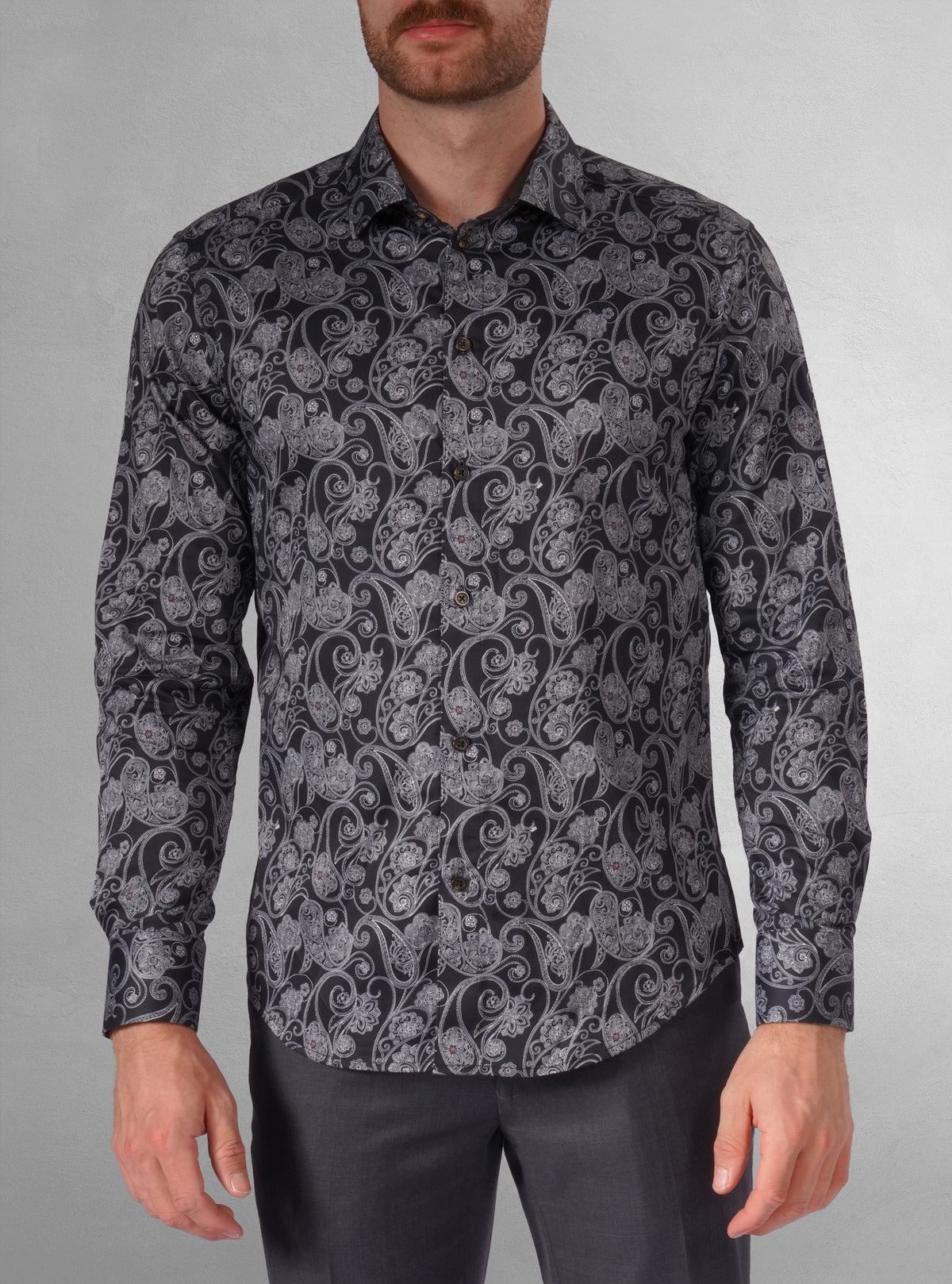 Men's casual long sleeve stretch shirt