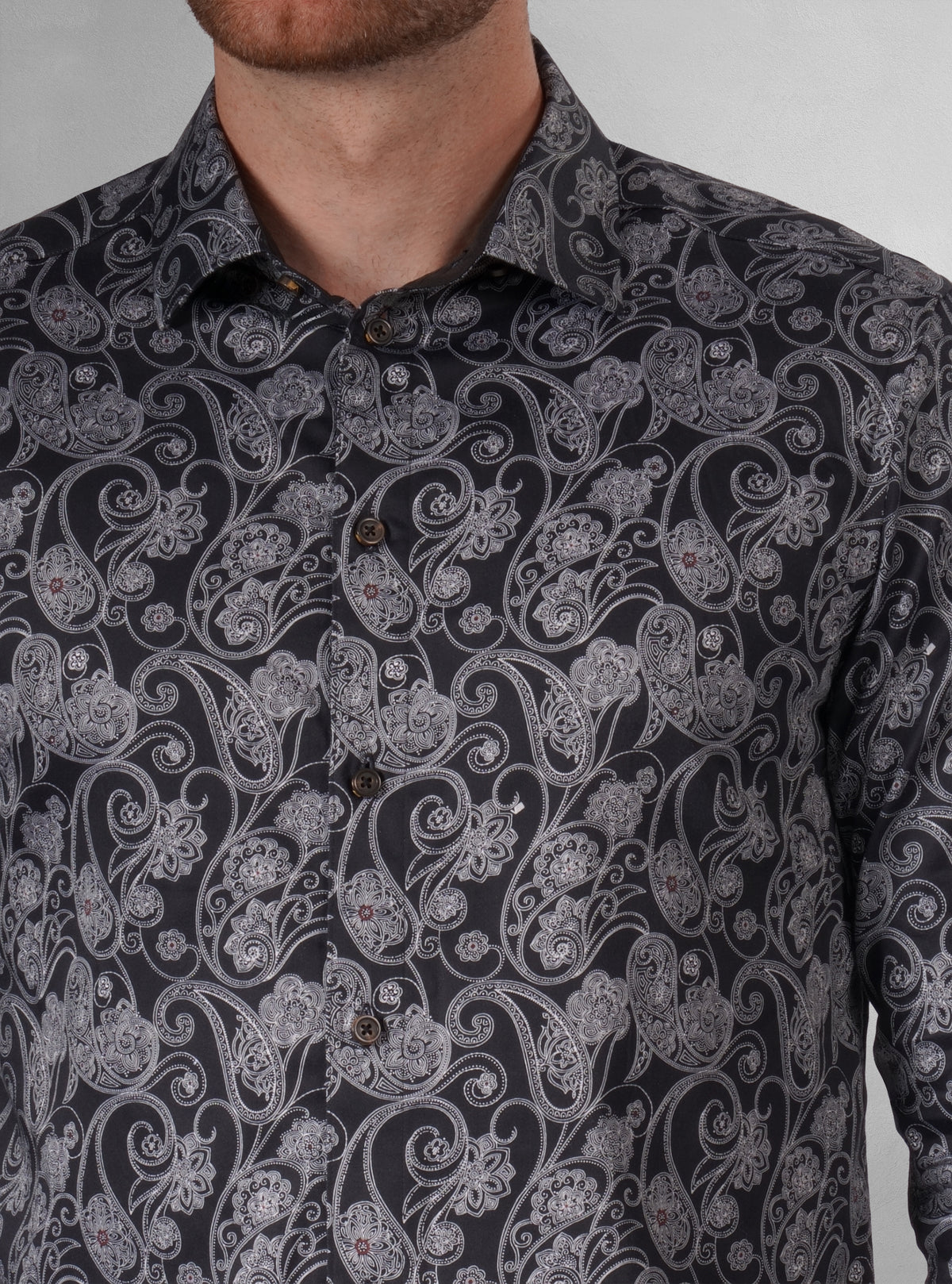 Men's casual long sleeve stretch shirt