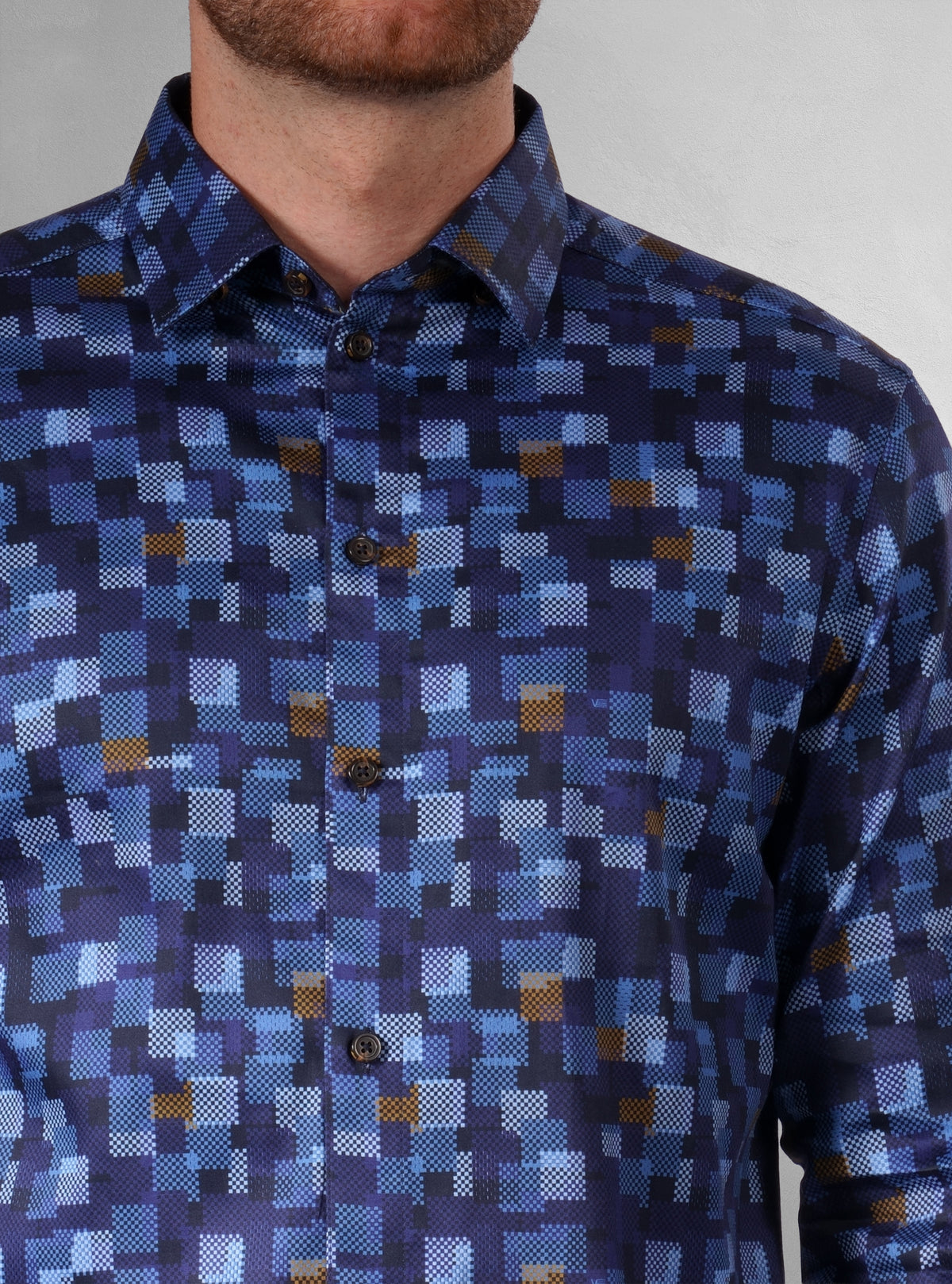 Men's casual long sleeve stretch shirt