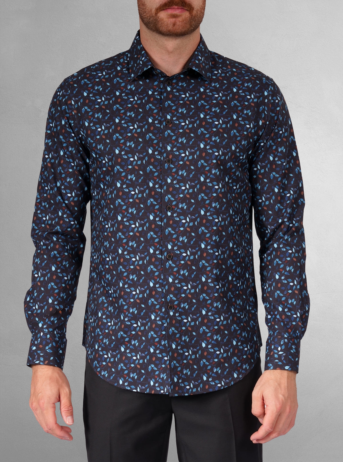 Men's casual long sleeve stretch shirt