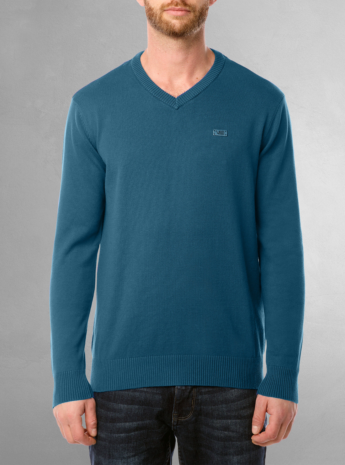 Men's basic v-neck sweater