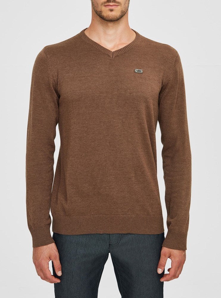 MEN'S BASIC V-NECK SWEATER