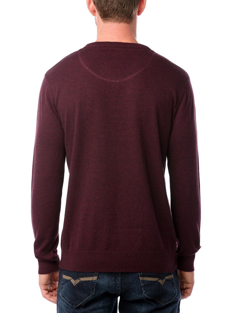 Pull basique à col en V pour hommes