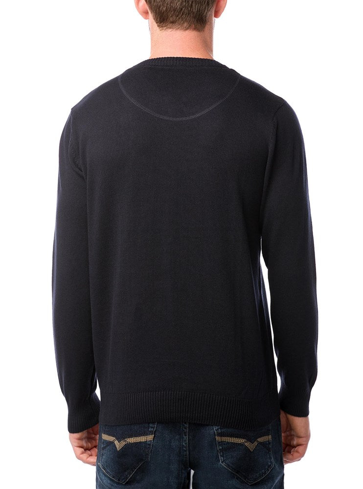 MEN'S BASIC V-NECK SWEATER