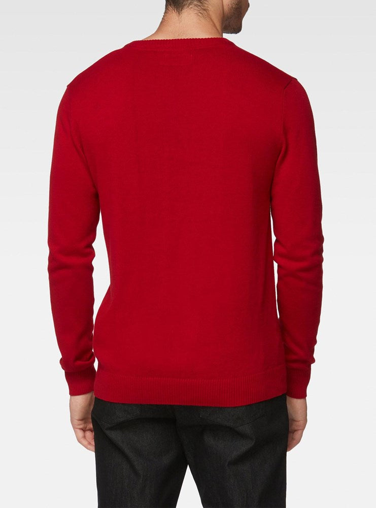 MEN'S BASIC V-NECK SWEATER