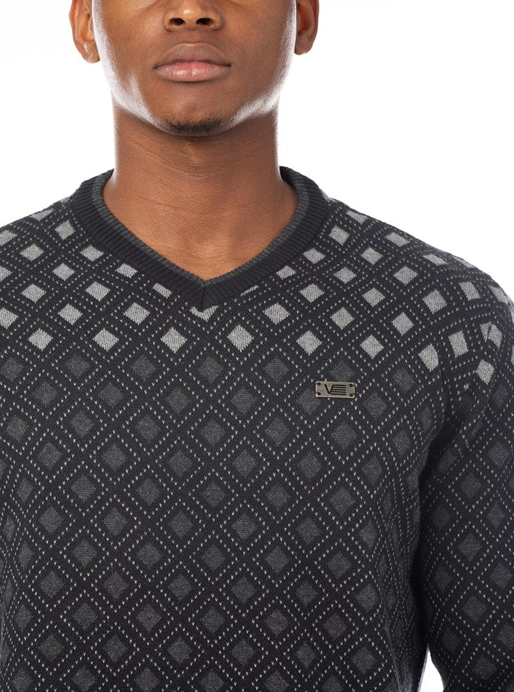 PULL-OVER À COL EN V POUR HOMMES