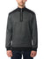 Pull col montant demi-zip à manches longues charcoal