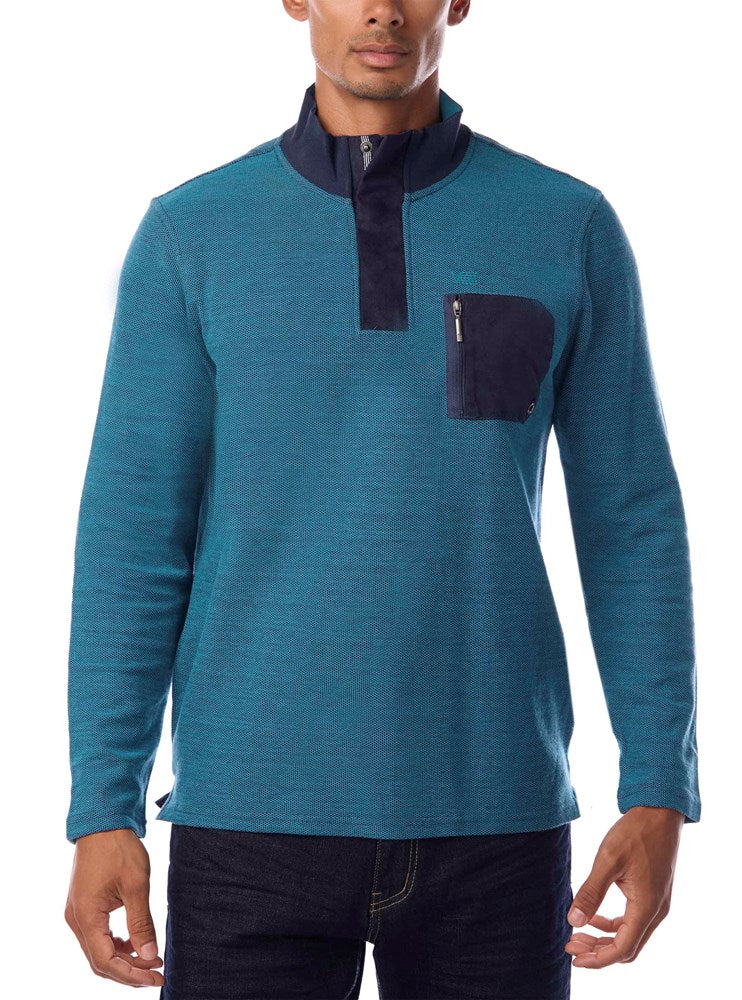 PULL-OVER À FERMETURE ÉCLAIR POUR HOMMES