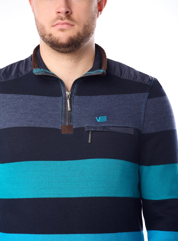 PULL-OVER À FERMETURE ÉCLAIR POUR HOMMES