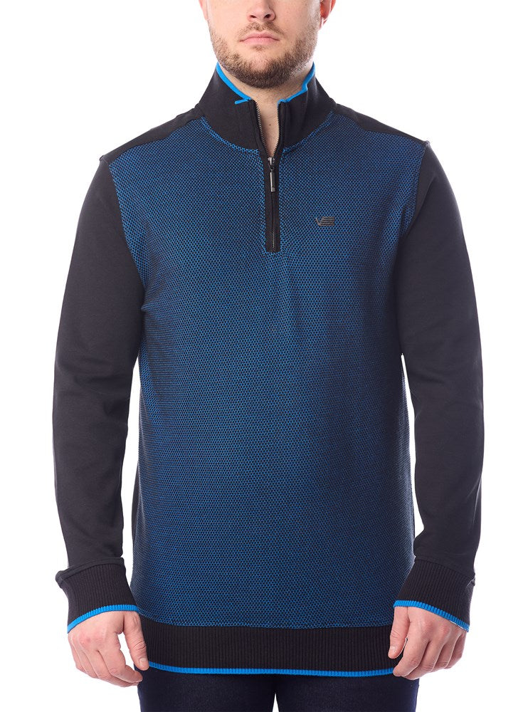 MEN'S MOCK ZIP SWEATER