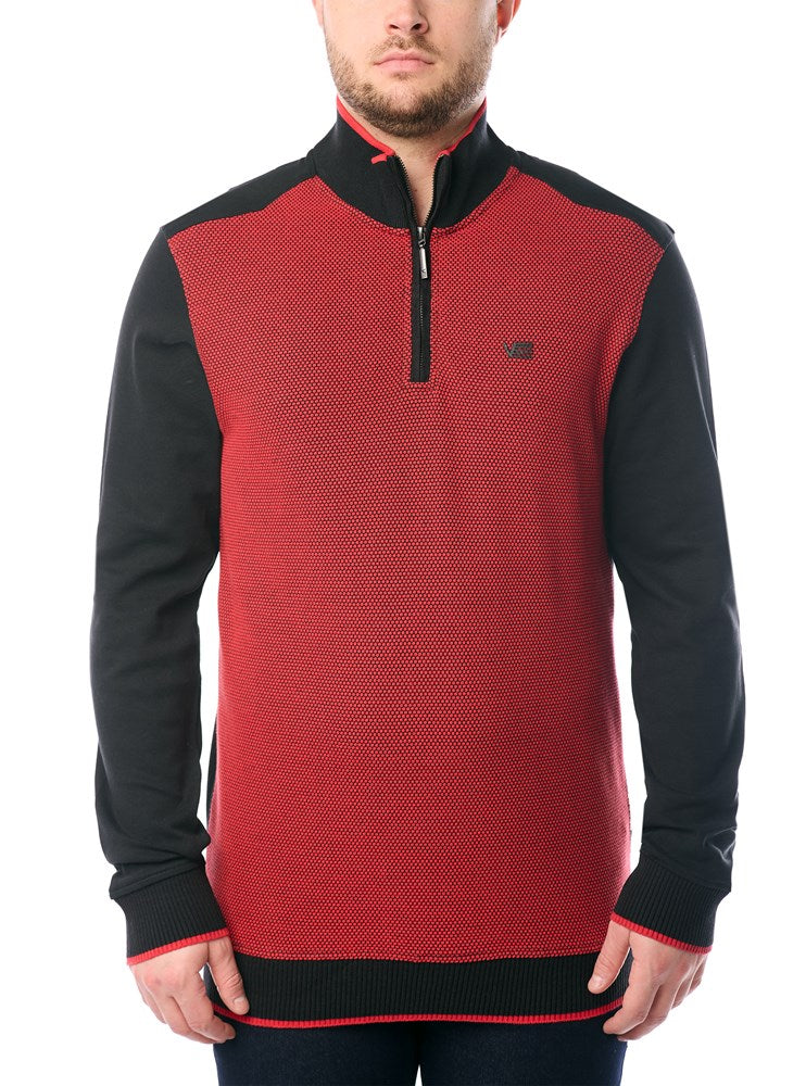 MEN'S MOCK ZIP SWEATER